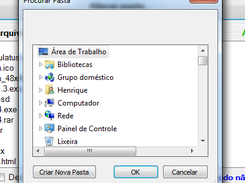 Choosing folder