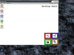 The desktop when you start Desktop Basic.