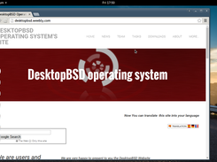 DesktopBSD gnome welcome screen