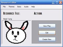 A resource editor is included to modify the contents!