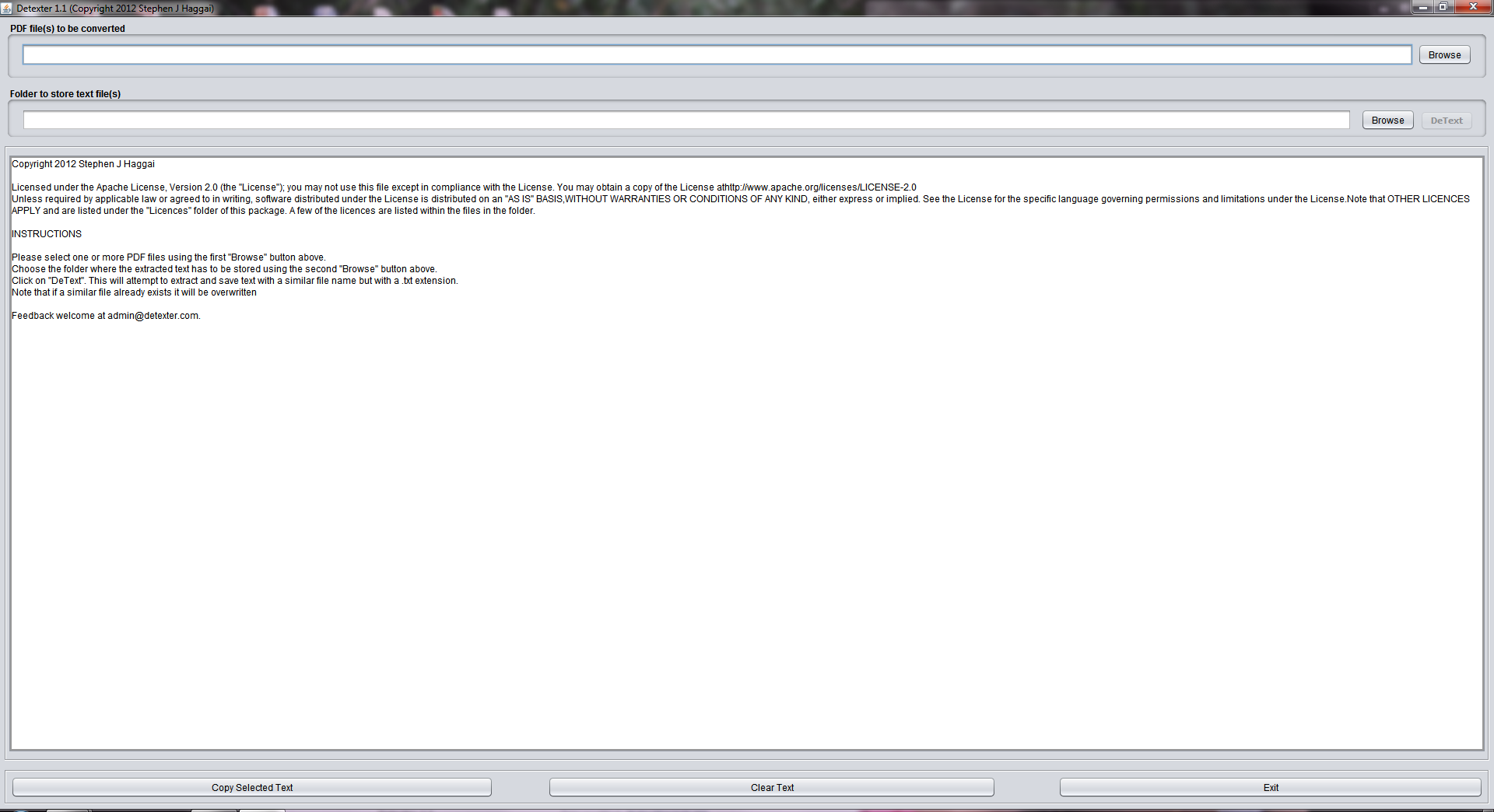 Detexter download | SourceForge.net