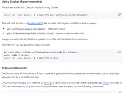 DevDocs Screenshot 1