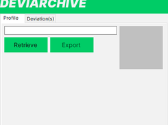 Deviarchive unfinished project