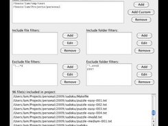 Project Setup Screen