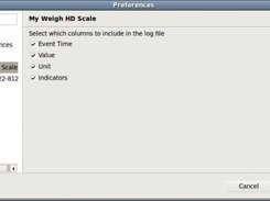 My Weigh HD Scale logging preferences 