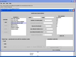 The DEVS-SBML Simulator Window