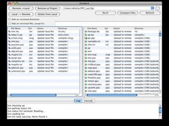 DevWork, status show oflocal changes and remote (repository)