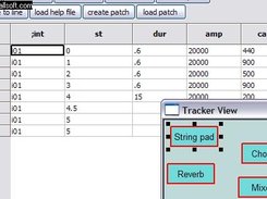 tracker and sco editor views