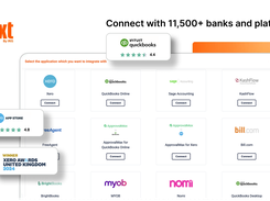 Connect with more than 11,500 banks, e-commerce platforms, and payment systems
