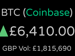 BTC / GBP screenshot