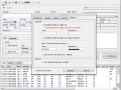 Settings form showing the new featured HamQTH callbook looku