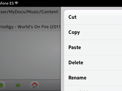 Context menu (Meego Harmattan)