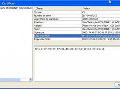 Installation 02 : le certificat (actuelle 2007)