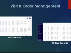 Every field visit and order logged with status, outcome, account, and agent details. Full records from visit check-in to order payment