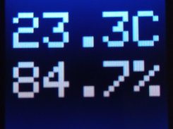 Device display showing values