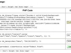 Example of use and widget initial state