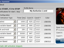 Diablo 3 Key Spammer main window.