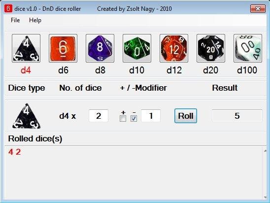 Dice V2 3 Free Rpg Dice Roller Download Sourceforge Net