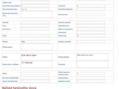 Editing the headword