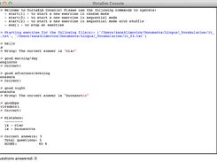 DictaSim Console Screenshot 1