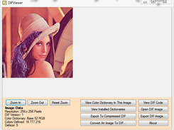 Lena Test Image As A DIF in DIFViewer