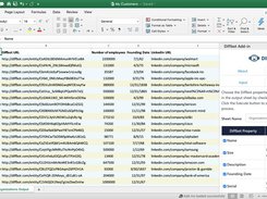 Diffbot's Excel Add-In Enriching Data On Many Organizations