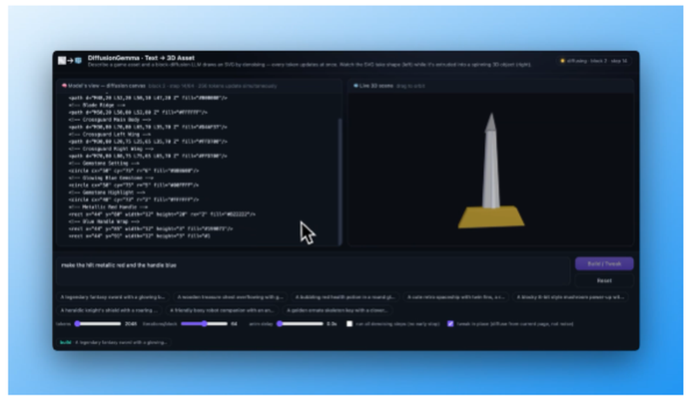 DiffusionGemma Screenshot 1