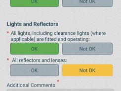 Smart Fields Pass/Fail Inspection (Checklist workflow)  Complete structured vehicle inspections with simple OK/Not OK selections. DIGI CLIP standardises checks to ensure consistency, accuracy, and audit-ready records.
