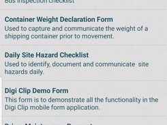 Checklists/Inspection list screenshot