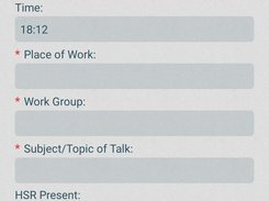 Toolbox Talk Form (Safety communication)  Record toolbox talks digitally with fields for topics, attendees, and signatures. DIGI CLIP helps businesses improve safety communication and maintain compliance records.