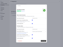 QuickBooks Online integration for seamless invoicing and inventory management