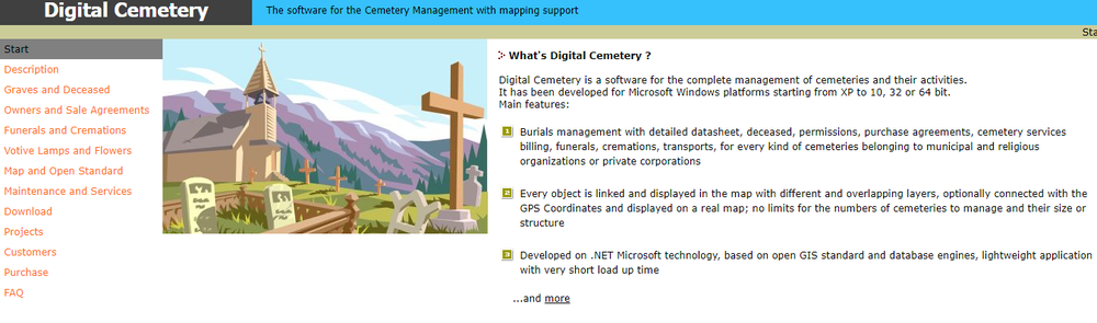 Digital Cemetery Screenshot 1