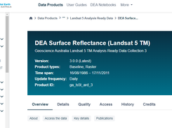 Digital Earth Australia notebooks Screenshot 1
