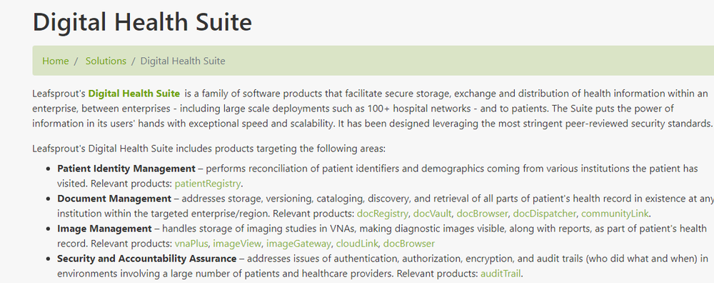 Digital Health Suite Screenshot 1