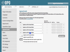 Digital Purchase Order- Levels