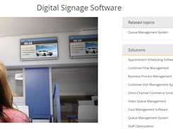 Q-Nomy Digital Signage Screenshot 1