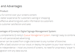 Q-Nomy Digital Signage Screenshot 1