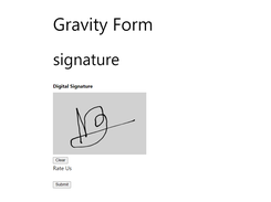 Digital Signature For Gravity Forms Screenshot 1