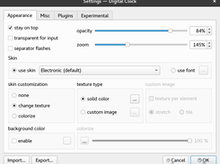 Settings: Appearance