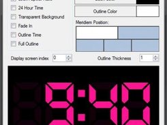 Settings window