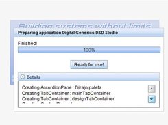 preload screen splash, while generating application