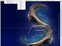 The Magnification Factor can be changed in the Options menu