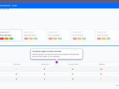 Immediate Insights into Data Anomalies  Instantly discern the nature of issues encountered on the selected day and their impact on your datasets.