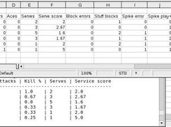 stats in-game (below) and saved to file (top)