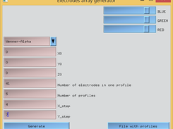 Electrodes Array Generator Window