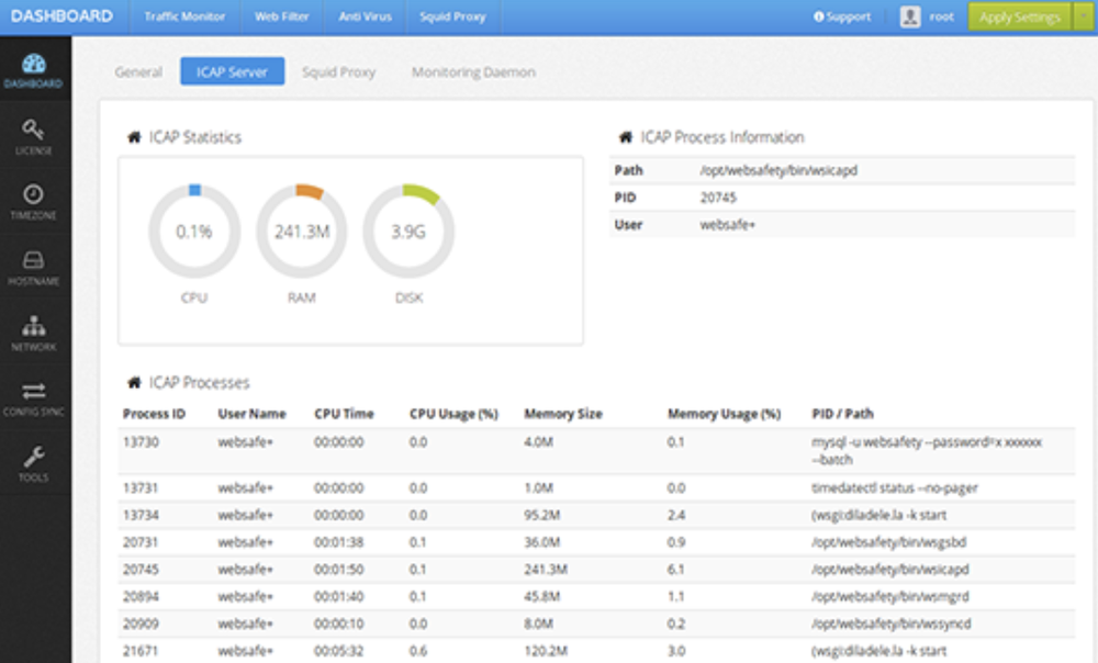 Diladele Web Filter Screenshot 1