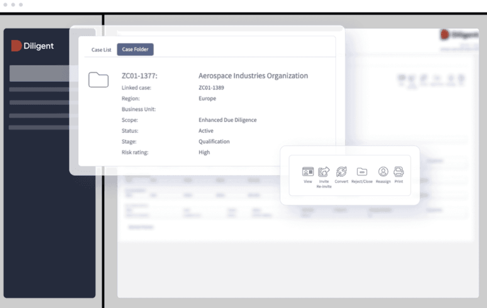 Diligent Third-Party Manager Screenshot 1