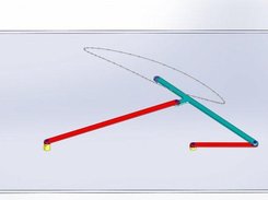 Path of a linkage recorded with DimensionRecorder