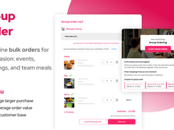 Group order that streamlines online food ordering for a group