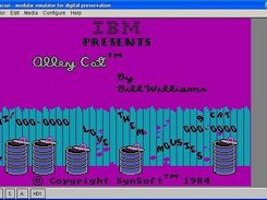 Dioscuri emulator running Alley Cat under MS DOS